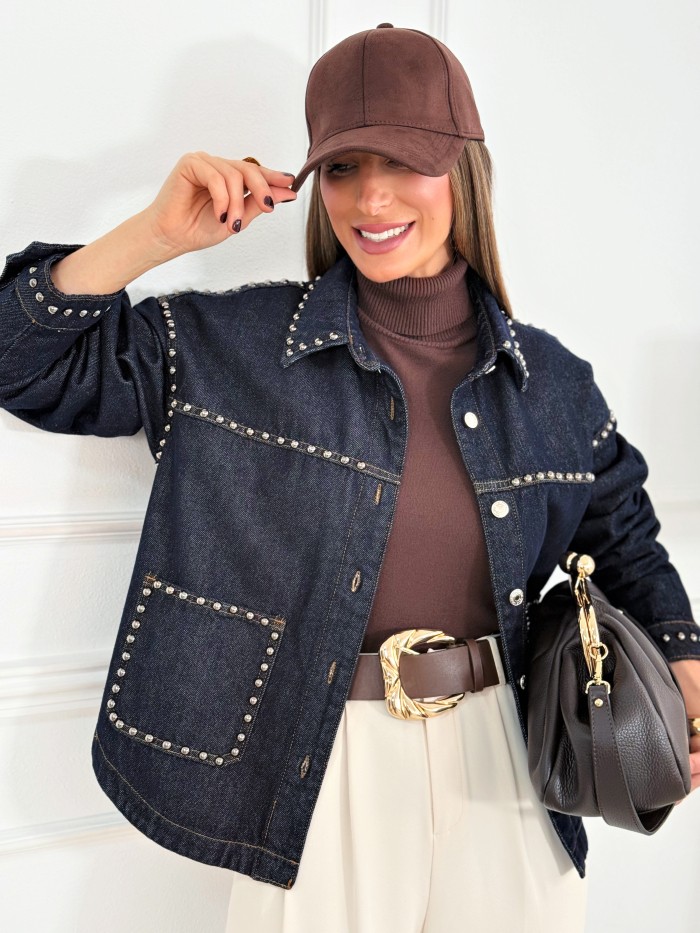 Chaqueta Tachas Denim Berda