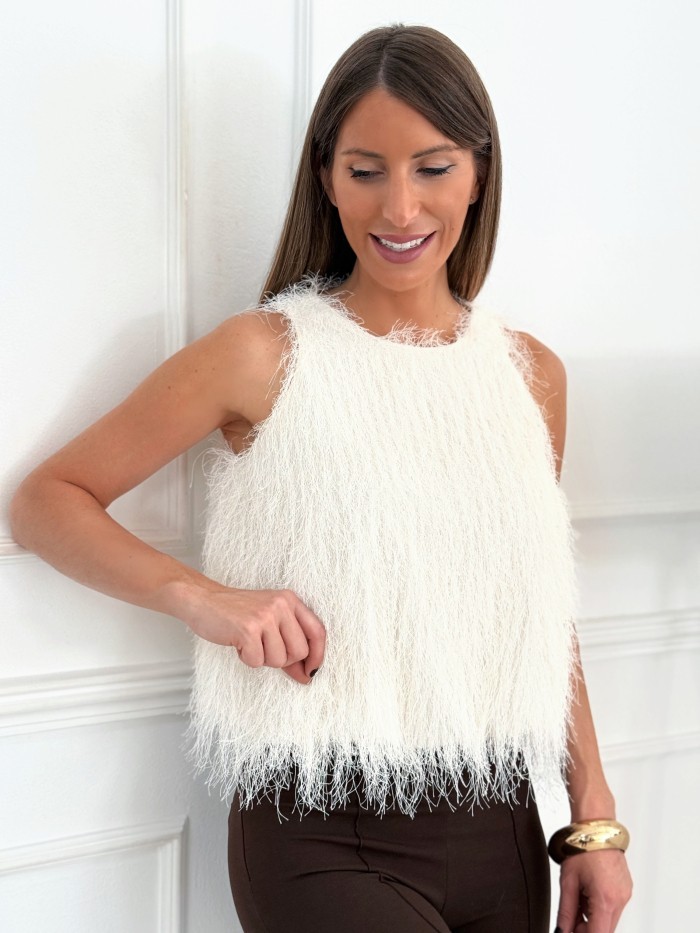 Top Efecto Pelo Crudo